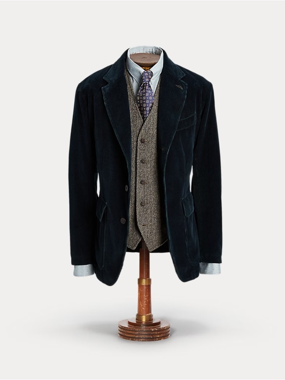 RRL Unconstructed Indigo Corduroy Sport Coat